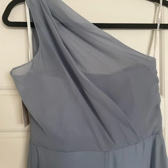 Birdy Grey Kira Chiffon Dusty Blue Dress XS - Picture 5 of 14